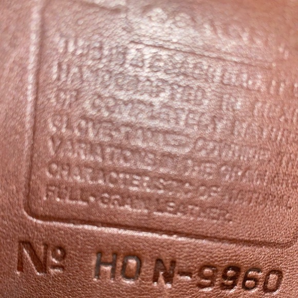 Coach vintage small brown leather backpack. Gold hardware. Style number 9960
